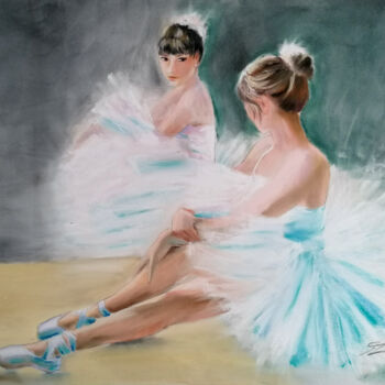 绘画 标题为“Ballet Dancer 24-1” 由Susana Zarate, 原创艺术品, 粉彩