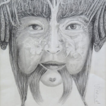 Dessin intitulée "Artesis" par Sushma Legendre Mcintosh, Œuvre d'art originale, Crayon