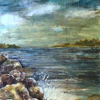 Pintura titulada "Down to the Sea aga…" por Suzsi Corio, Obra de arte original, Oleo