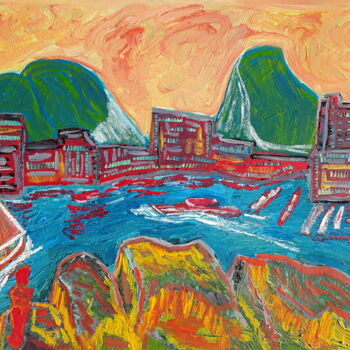 Painting titled "cape of hope" by Sven W. Dahlke, Original Artwork, Acrylic