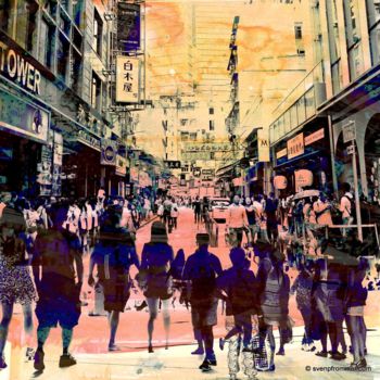 "HONG KONG Convergen…" başlıklı Baskıresim Sven Pfrommer tarafından, Orijinal sanat, Analog Baskı