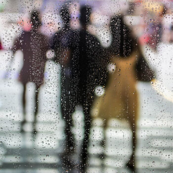 Photography titled "RAINY DAYS IN HONG…" by Sven Pfrommer, Original Artwork, Analog Print Mounted on Aluminium