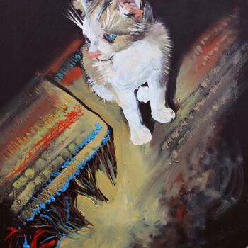 "The kitten" başlıklı Tablo Svetlin Kolev tarafından, Orijinal sanat, Petrol
