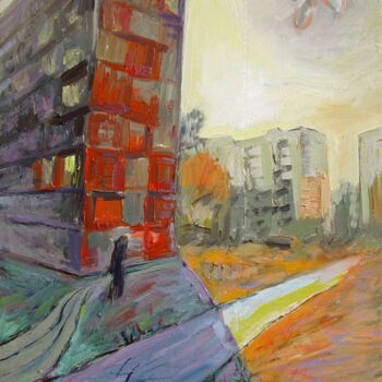 Peinture intitulée "Afternoon fire" par Svetlin Kolev, Œuvre d'art originale, Huile