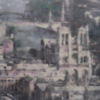 Pintura titulada "Notre Dame Elevatio…" por Svetlana Bellon, Obra de arte original, Acrílico Montado en Bastidor de camilla…