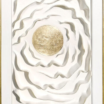Painting titled "Sun" by Svetlana Fakhrieva, Original Artwork, Acrylic Mounted on Cardboard