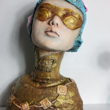 Скульптура под названием "Tear" - Svetlana Fedulova, Подлинное произведение искусства, Папье-маше