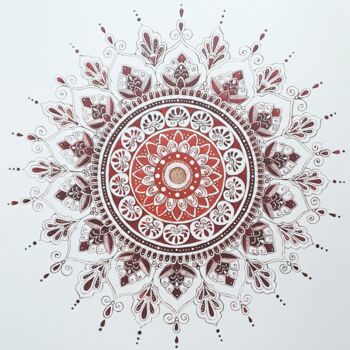 Painting titled "Mandala" by Svetlana Gaikalova, Original Artwork, Acrylic