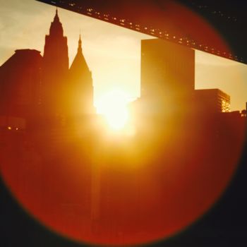 Фотография под названием "Manhattan bridge" - Sebrede, Подлинное произведение искусства, Цифровая фотография