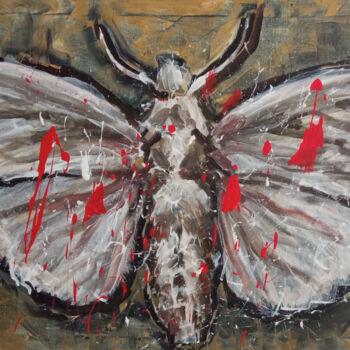 Peinture intitulée "butterfly" par Svetlana Lukina, Œuvre d'art originale, Acrylique
