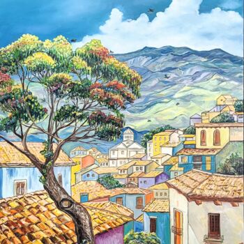 Malerei mit dem Titel "SOMEWHERE IN ECUADO…" von Svetlana Sokolova, Original-Kunstwerk, Öl