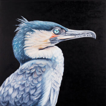 Schilderij getiteld "Exotic bird 3" door Svitlana Miku, Origineel Kunstwerk, Olie