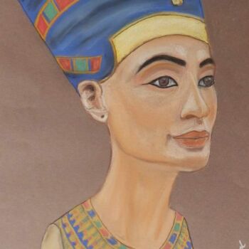 제목이 "Néfertiti II"인 그림 Sybartiste로, 원작, 파스텔