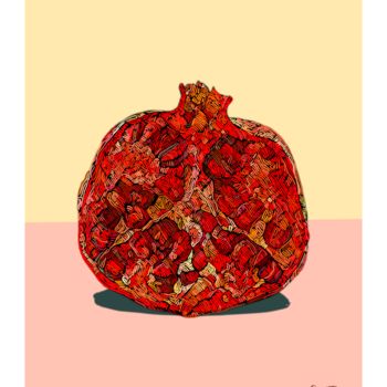 Digital Arts titled "For pomegranate lov…" by Anastasia Sycheva, Original Artwork, Digital Painting