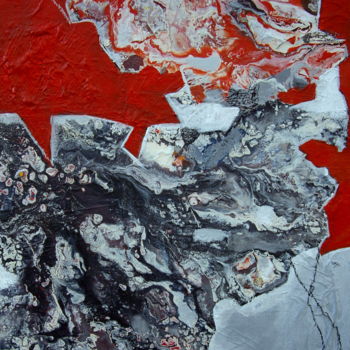 "Abstraction volcani…" başlıklı Tablo Sylvie Oliveri tarafından, Orijinal sanat, Akrilik