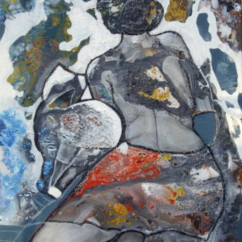 Peinture intitulée "Contemplation" par Sylvie Oliveri, Œuvre d'art originale, Acrylique