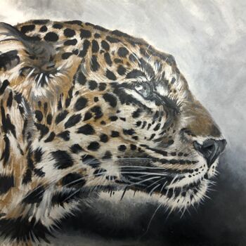 Painting titled "Jaguar #2" by Sylvère Dusong, Original Artwork, Acrylic