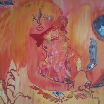 Peinture intitulée "Mon âme à nu" par Sylviane Dréau (Sylviou), Œuvre d'art originale, Huile