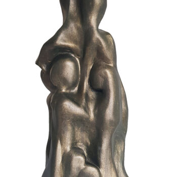 Sculpture titled "Le Moment" by Sylvie Antoniotti, Original Artwork, Clay