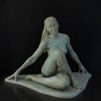 Escultura intitulada "ASANA" por Sylvie Bourély (SB), Obras de arte originais, Argila