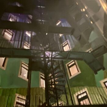"Stairway - only the…" başlıklı Tablo Sylvie Paule Caron tarafından, Orijinal sanat, Akrilik