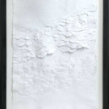Collages getiteld "Desert Signe VII (S…" door Sylvie Guyomard, Origineel Kunstwerk, Papier Gemonteerd op Andere stijve panel…