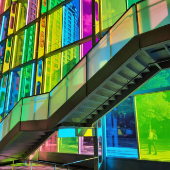 Photography titled "Palais des Congrès…" by Sylvie Le Gars, Original Artwork, Digital Photography