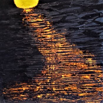 Schilderij getiteld "reflet  soleil couc…" door Pierre Locci, Origineel Kunstwerk, Acryl