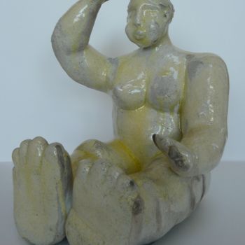 Sculpture intitulée "Au soleil" par Sylviehebrard, Œuvre d'art originale, Céramique