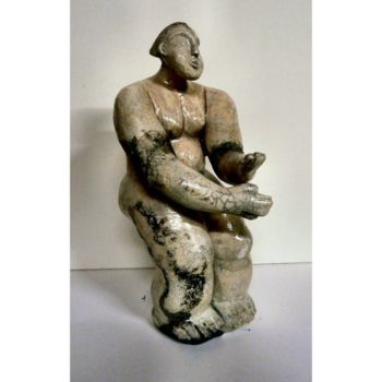 Scultura intitolato "sans titre" da Sylviehebrard, Opera d'arte originale, Terracotta