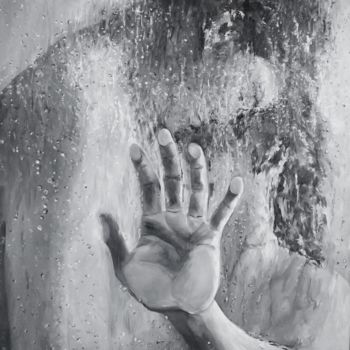 Peinture intitulée "Hydrothérapie" par Sylvie Lescan, Œuvre d'art originale, Huile Monté sur Châssis en bois