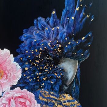 Картина под названием "Blue" - Sylvie Lescan, Подлинное произведение искусства, Акрил