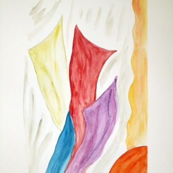 Peinture intitulée "2012-07" par Sylvie Prette, Œuvre d'art originale, Aquarelle