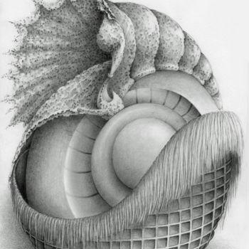 「Orologio」というタイトルの描画 Symona Colinaによって, オリジナルのアートワーク, グラファイト