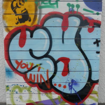 Painting titled "You win" by Syr, Original Artwork, Spray paint