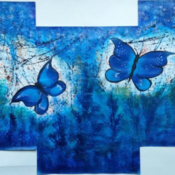 Painting titled "Butterfly In Dream…" by Taijul Islam, Original Artwork, Acrylic