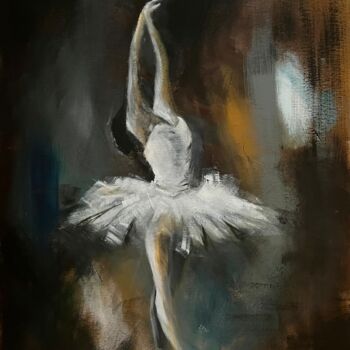Painting titled "Ballet Girl" by Tamara Andjus, Original Artwork, Acrylic