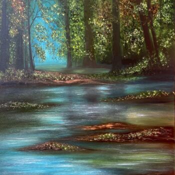 Painting titled "After rain in the F…" by Tanja Frost, Original Artwork, Oil