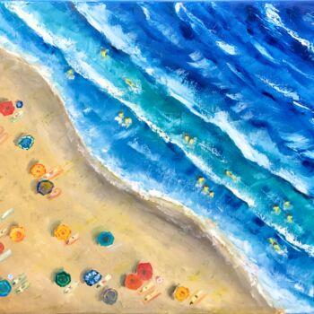 绘画 标题为“picture sea , beach…” 由Tanya Dulac, 原创艺术品, 油
