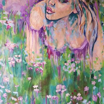 Pintura intitulada "Bliss" por Tanya Efe, Obras de arte originais, Acrílico