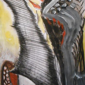Dibujo titulada "fusain et craies su…" por Tatiana Anikina, Obra de arte original, Carbón