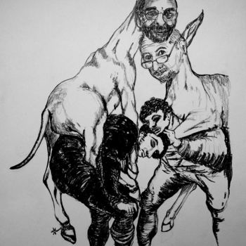 Drawing titled "Tú que no puedes" by Tay Aguilar, Original Artwork, Pencil