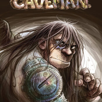 Arte digital titulada "Caveman the AGE" por Tayyar Özkan, Obra de arte original, Trabajo Digital 2D