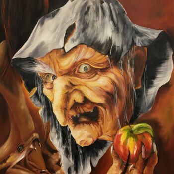 Pintura titulada "La Bruja" por Tec, Obra de arte original, Oleo Montado en Bastidor de camilla de madera