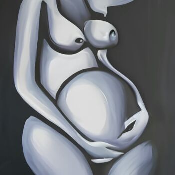 Painting titled "MADRE 1" by Tete Antoli, Original Artwork, Acrylic