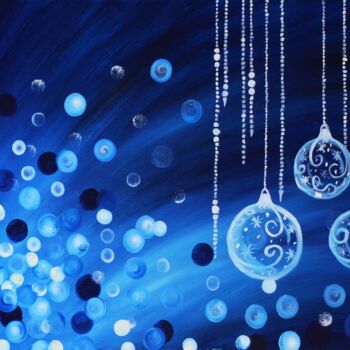 Malarstwo zatytułowany „Festive Magic: A Wi…” autorstwa Tetiana Surshko (SurshkoArt), Oryginalna praca, Olej