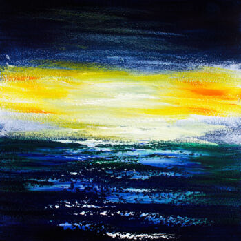 "Abstract sea sunset…" başlıklı Tablo Tetiana Surshko (SurshkoArt) tarafından, Orijinal sanat, Petrol