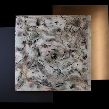 Pittura intitolato "Triptik" da Danièle Forte, Opera d'arte originale, Acrilico Montato su Metallo