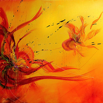 Pintura titulada "Firely.jpg" por Thaïs, Obra de arte original, Acrílico