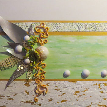Schilderij getiteld "Ess-Klyack" door Thaïs, Origineel Kunstwerk, Acryl